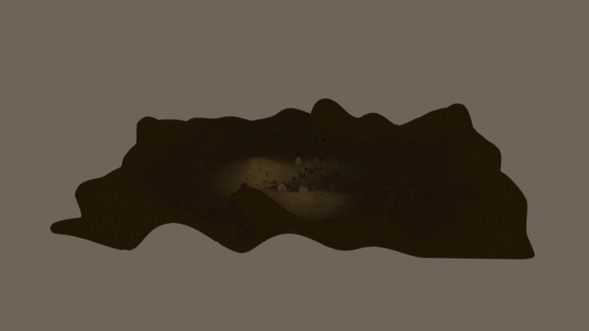 burrow - mud homes - fantasy landscape kit - 4K Low-poly 3D model_34