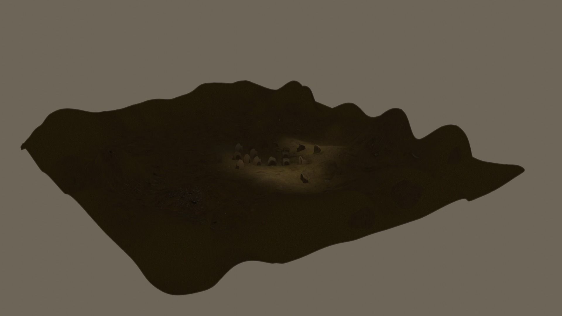 burrow - mud homes - fantasy landscape kit - 4K Low-poly 3D model_35