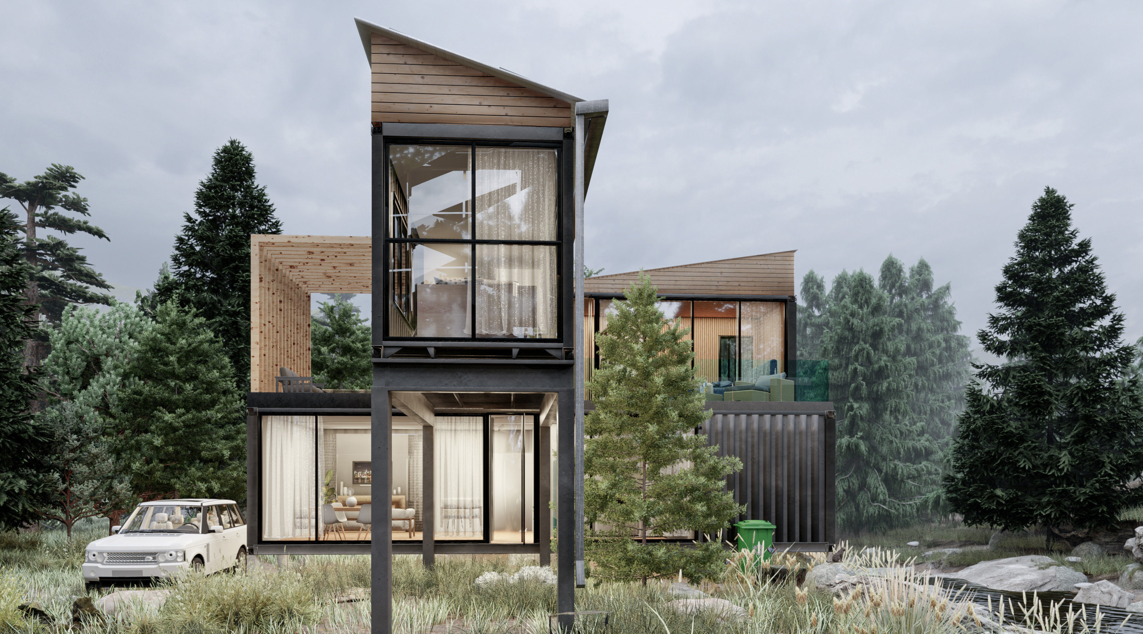 container house  3D model_2