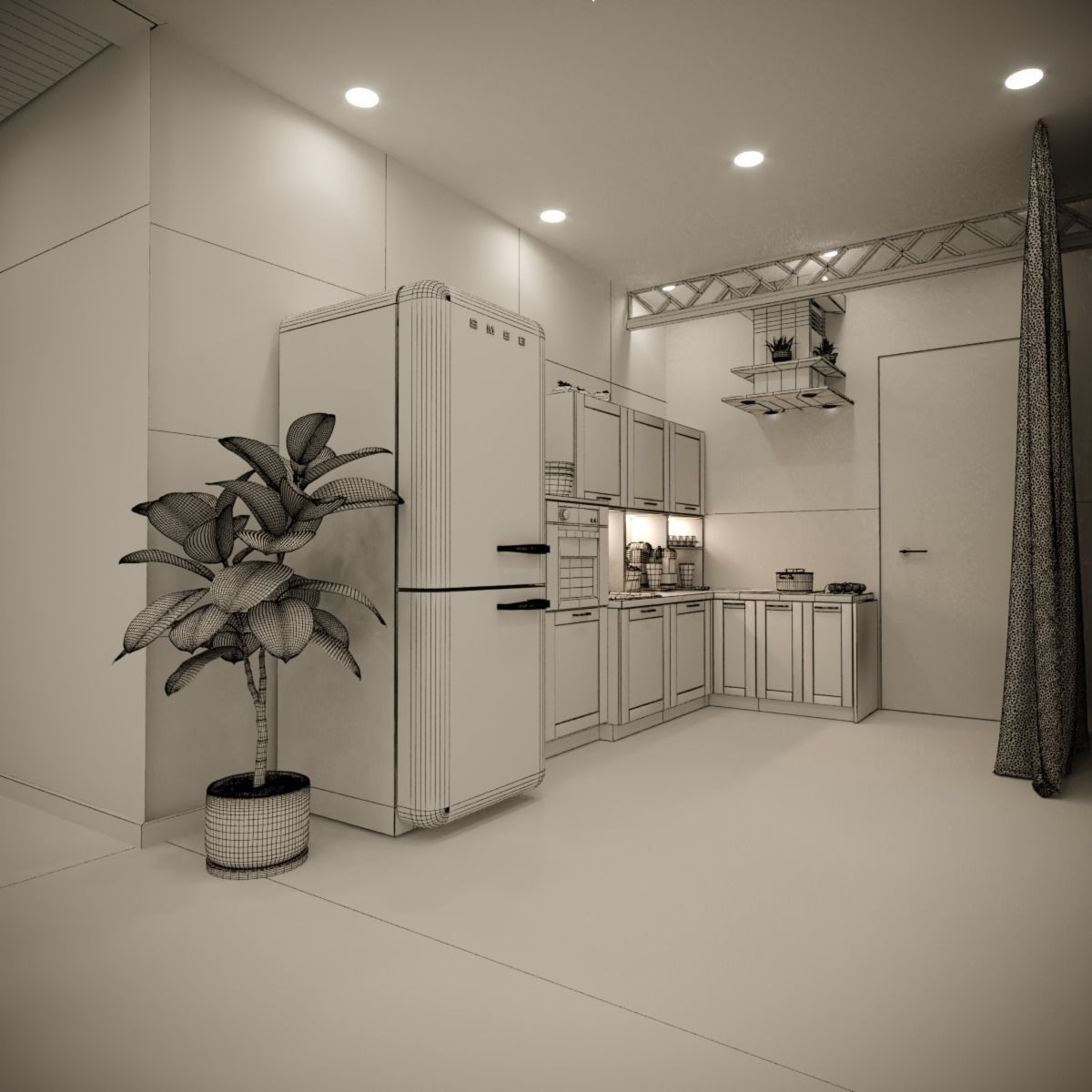 container house  3D model_11