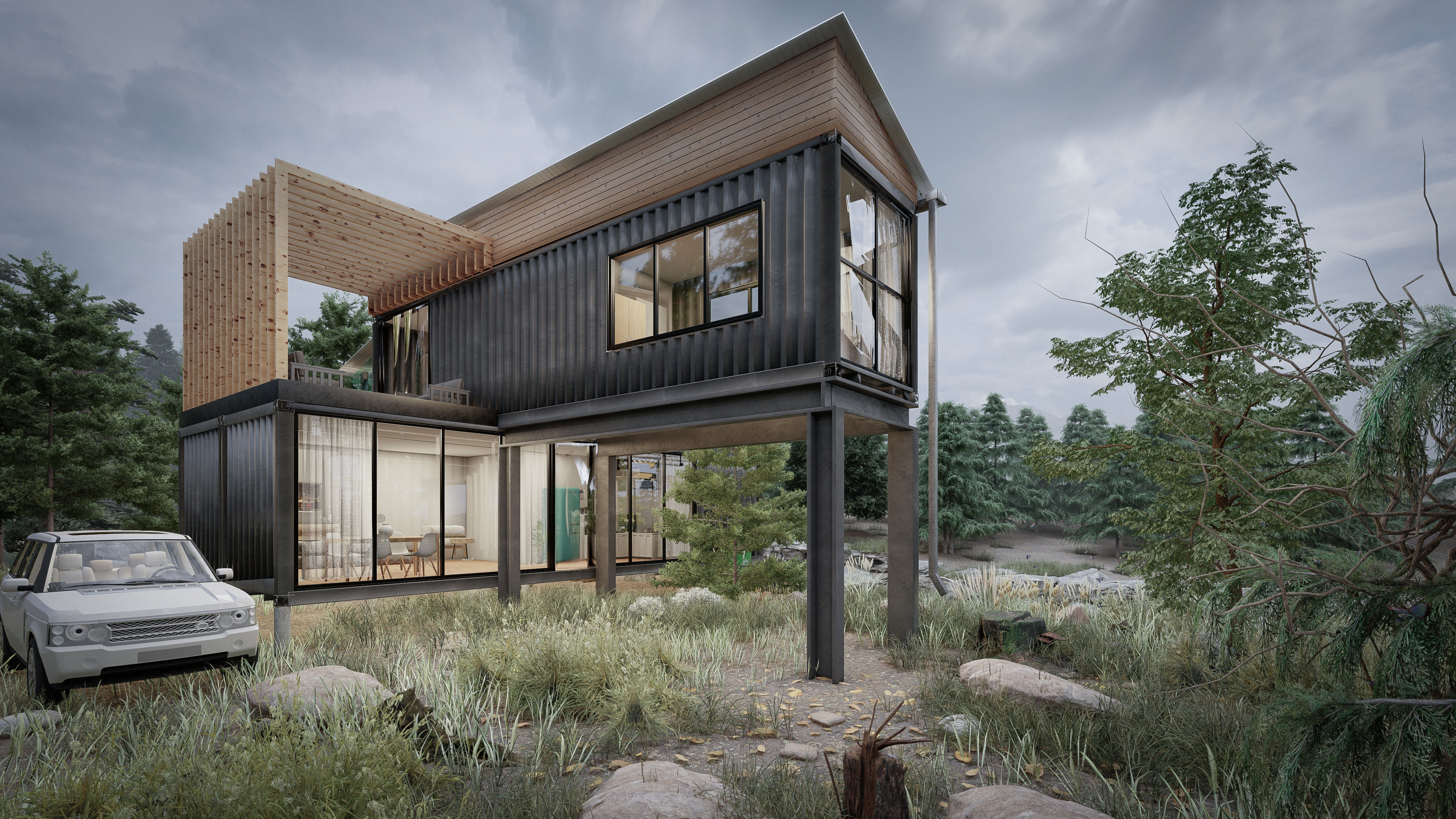 container house  3D model_1