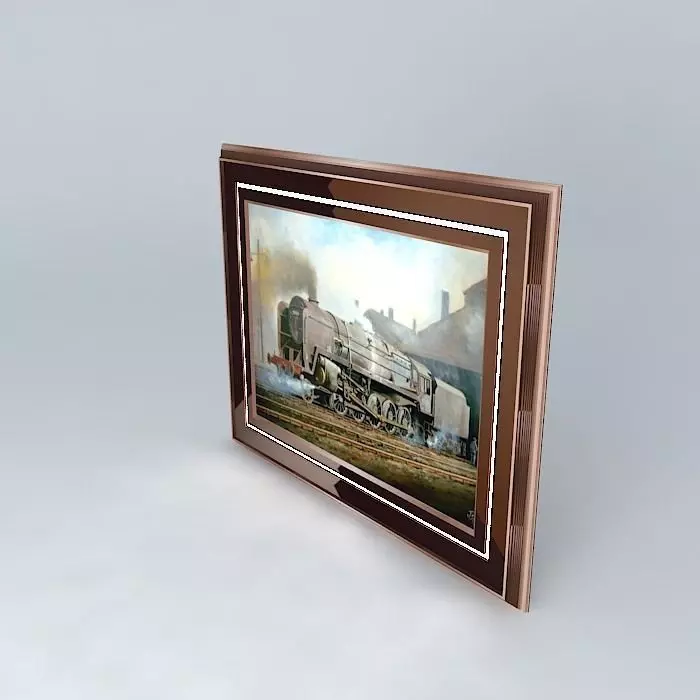 Painting Start of the day Free 3D model_0