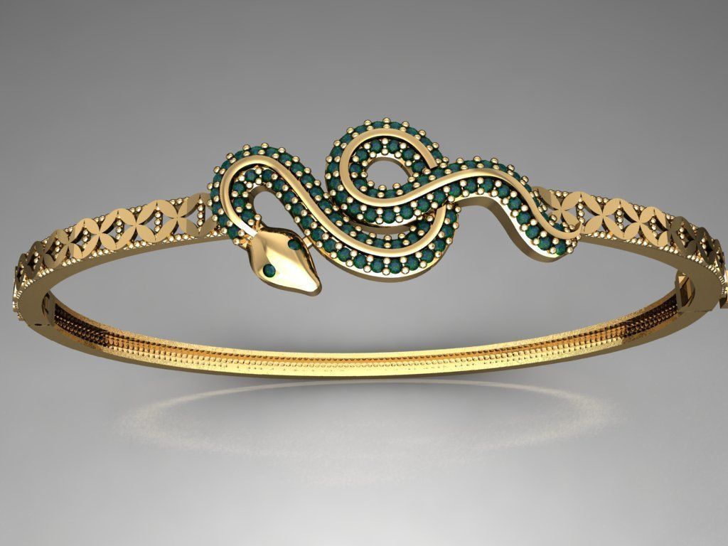 K20- Diamond  BRACELET 3D print model_2