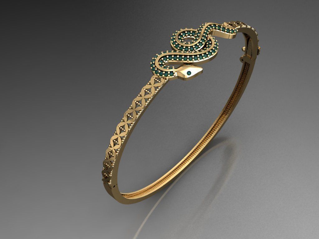 K20- Diamond  BRACELET 3D print model_1