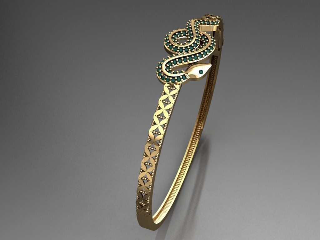 K20- Diamond  BRACELET 3D print model_3