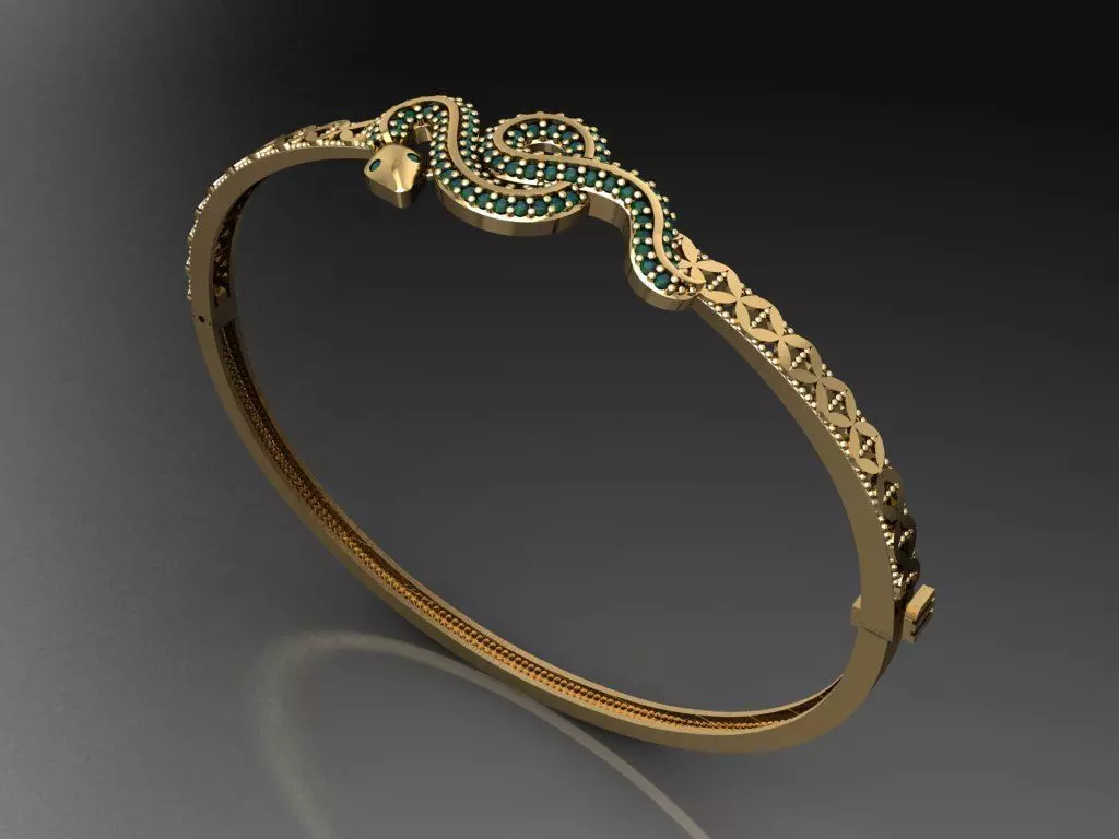 K20- Diamond  BRACELET 3D print model_0