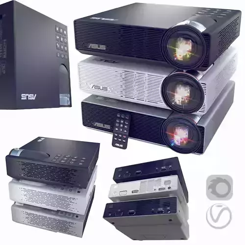 Asus P3E projector 3 colors