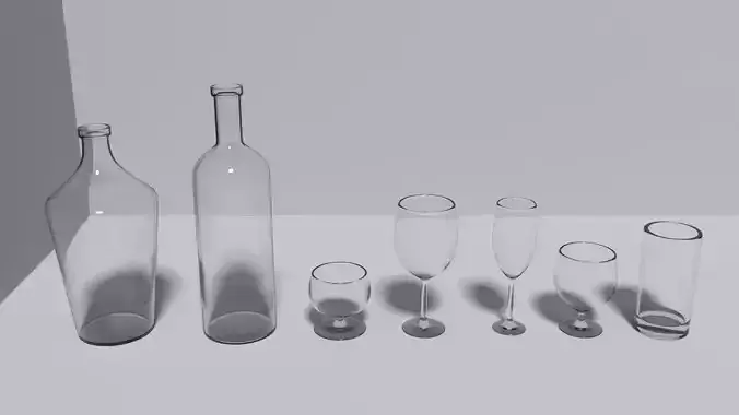 Glass Bottles And Glasses