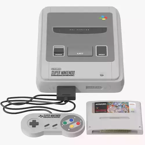 Super Nintendo 3D model