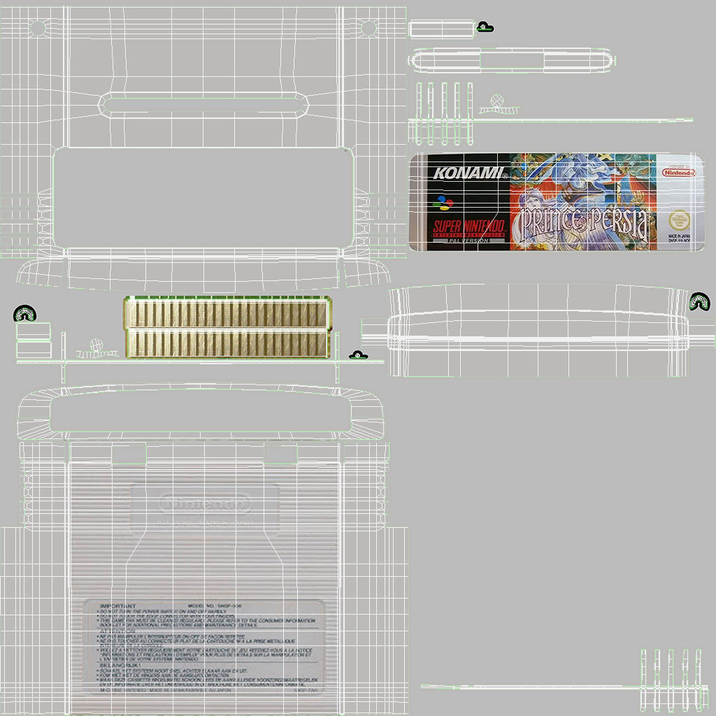 Super Nintendo 3D model_30