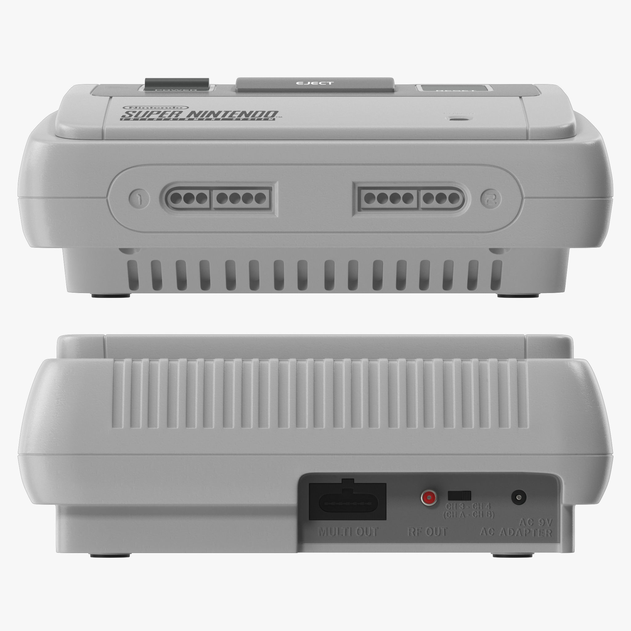 Super Nintendo 3D model_5