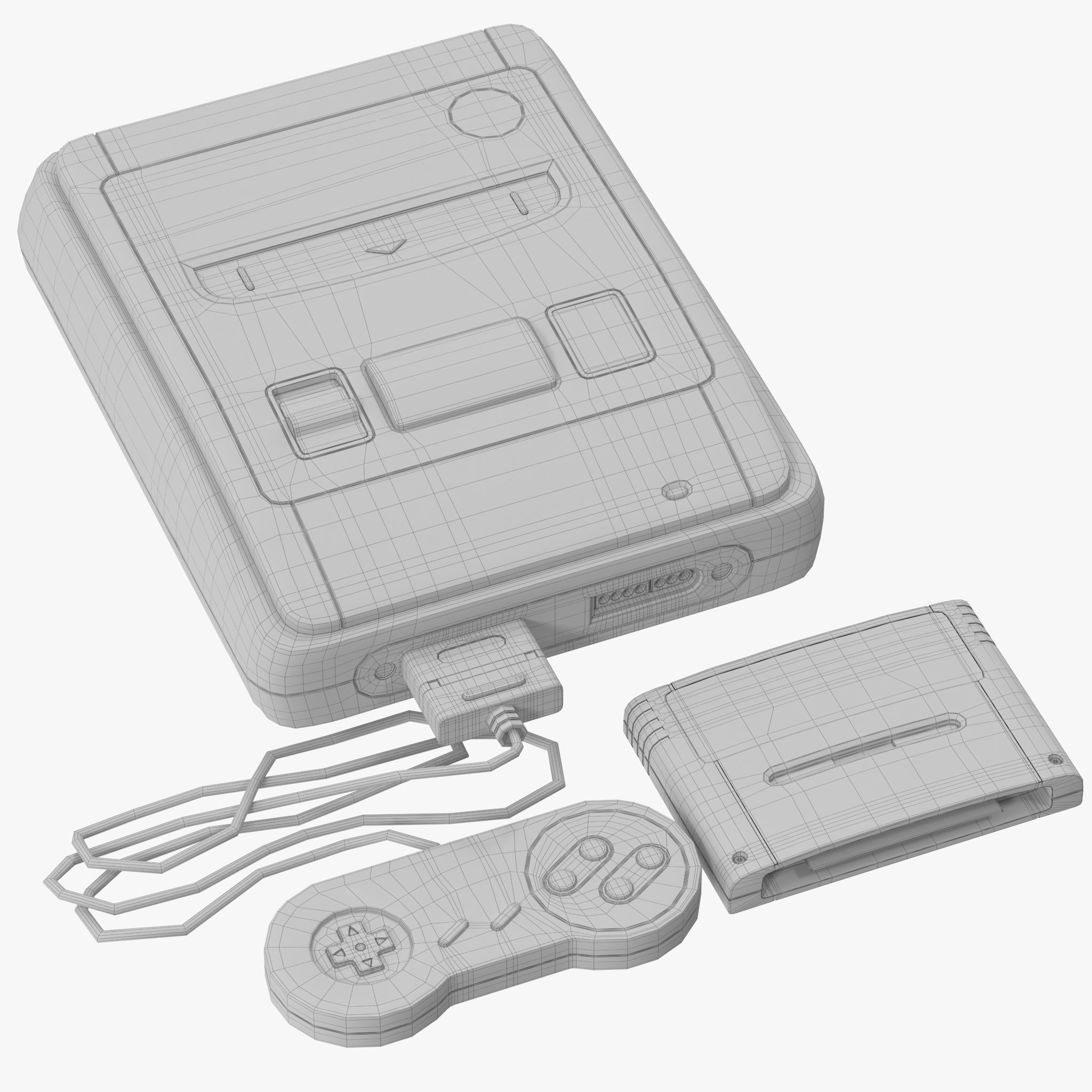 Super Nintendo 3D model_24