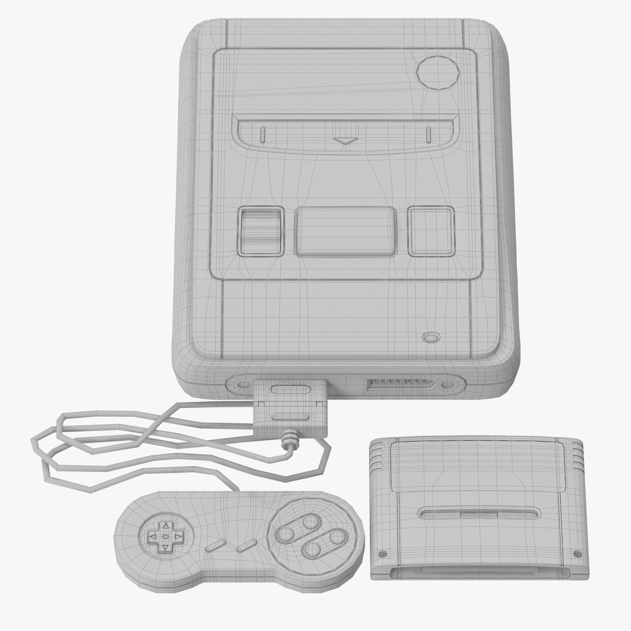 Super Nintendo 3D model_27