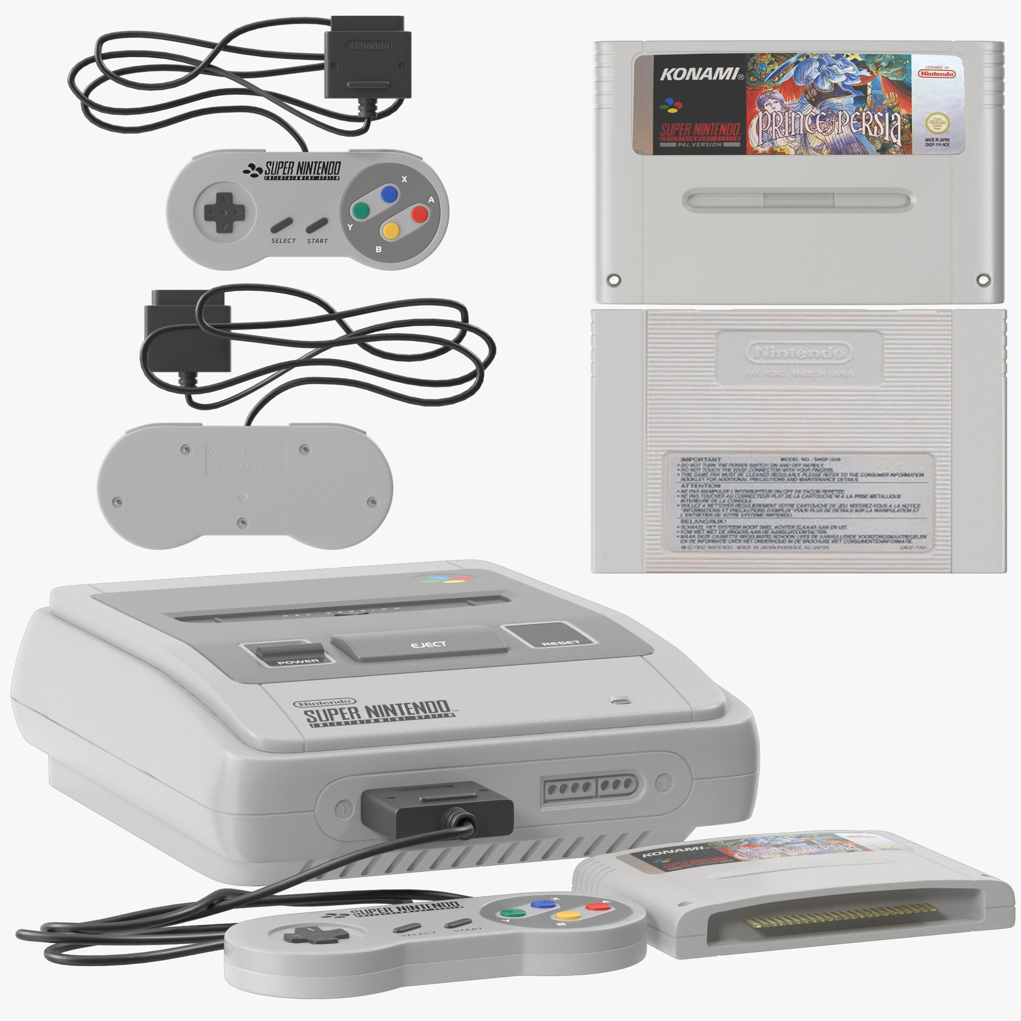 Super Nintendo 3D model_1
