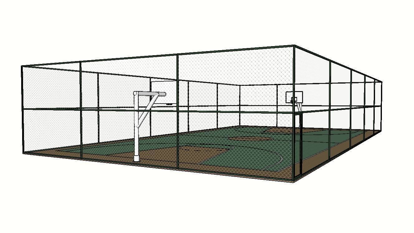 BASKETBALL COURT Low-poly 3D model_28