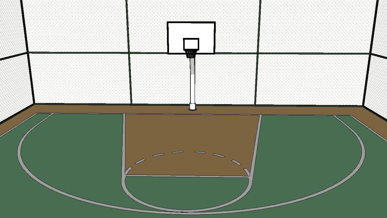 BASKETBALL COURT Low-poly 3D model_34