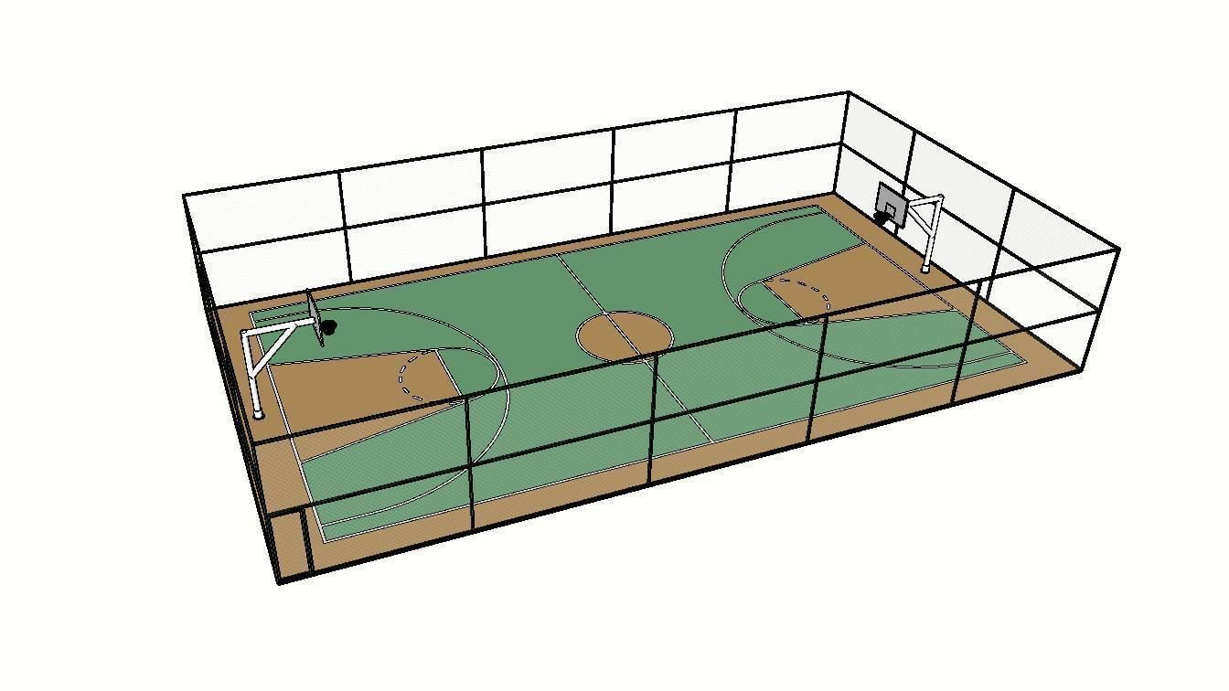 BASKETBALL COURT Low-poly 3D model_30