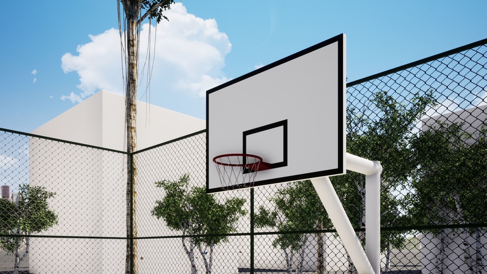 BASKETBALL COURT Low-poly 3D model_23