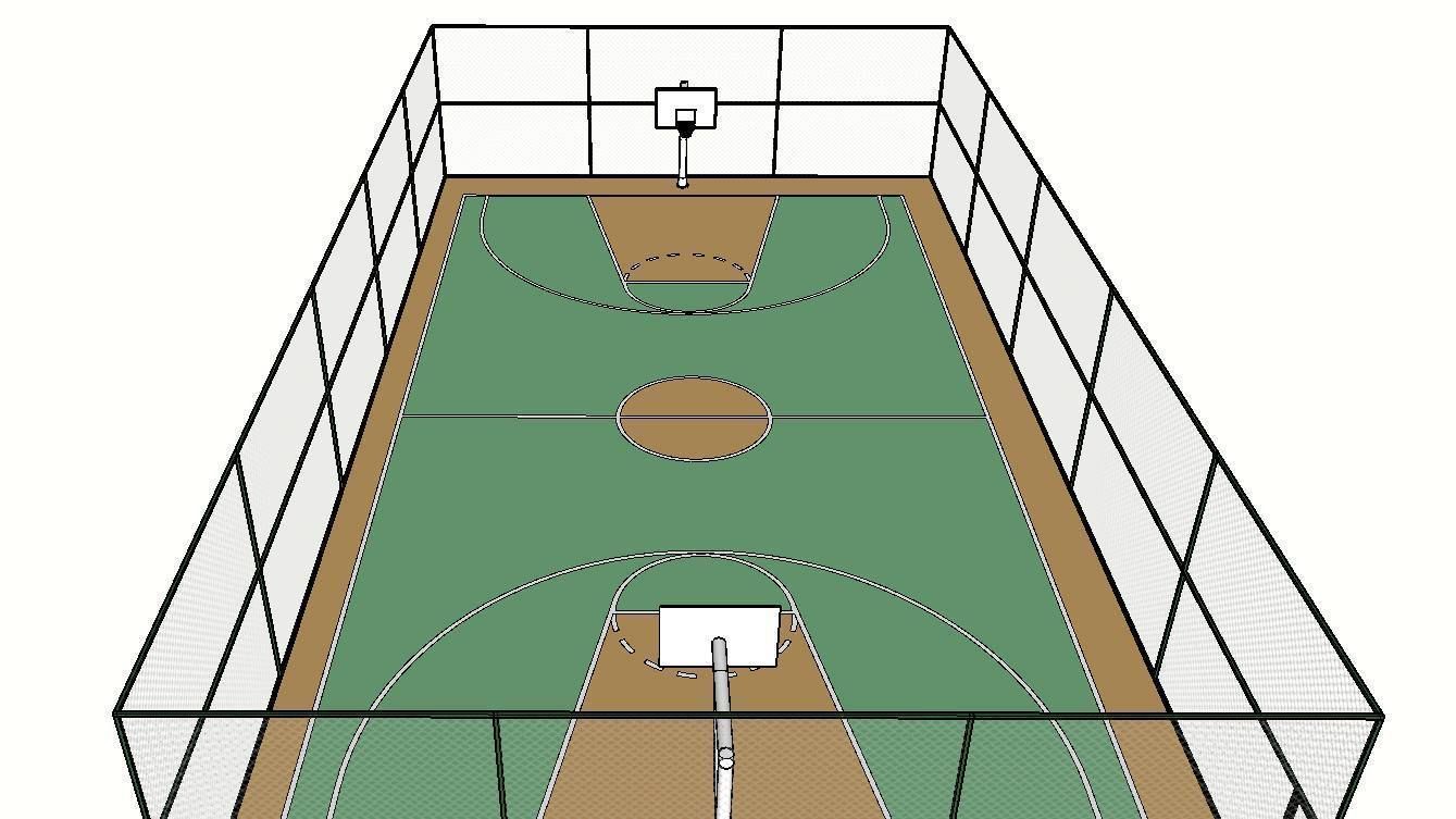 BASKETBALL COURT Low-poly 3D model_31