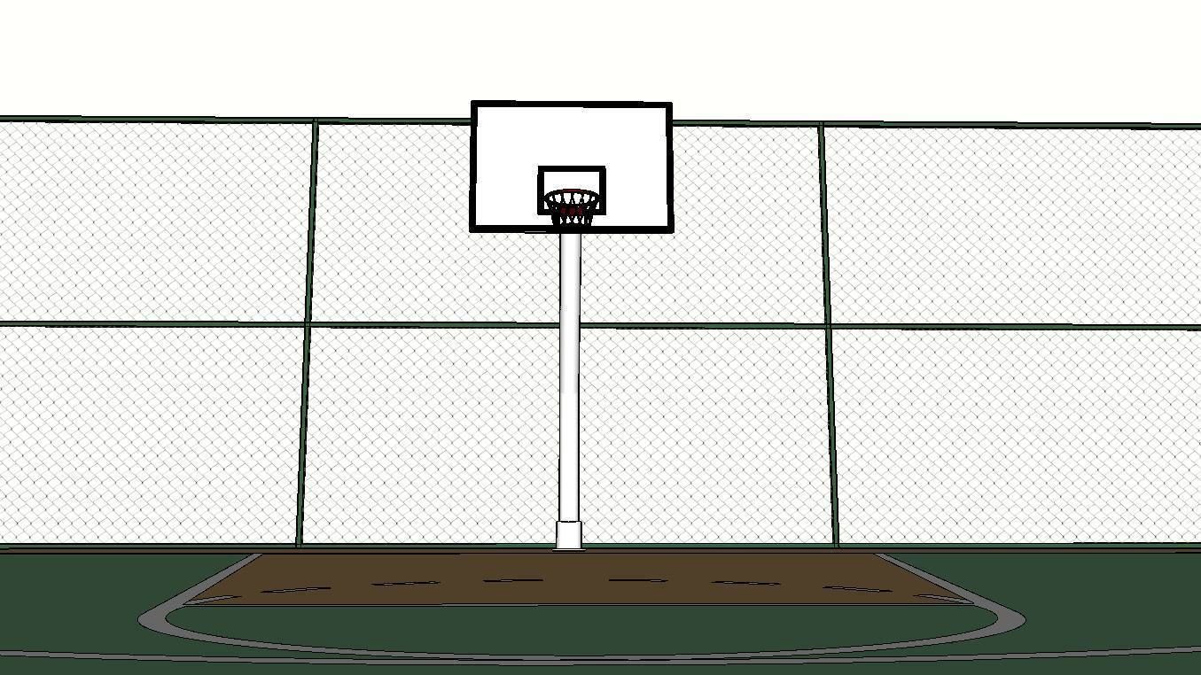 BASKETBALL COURT Low-poly 3D model_33