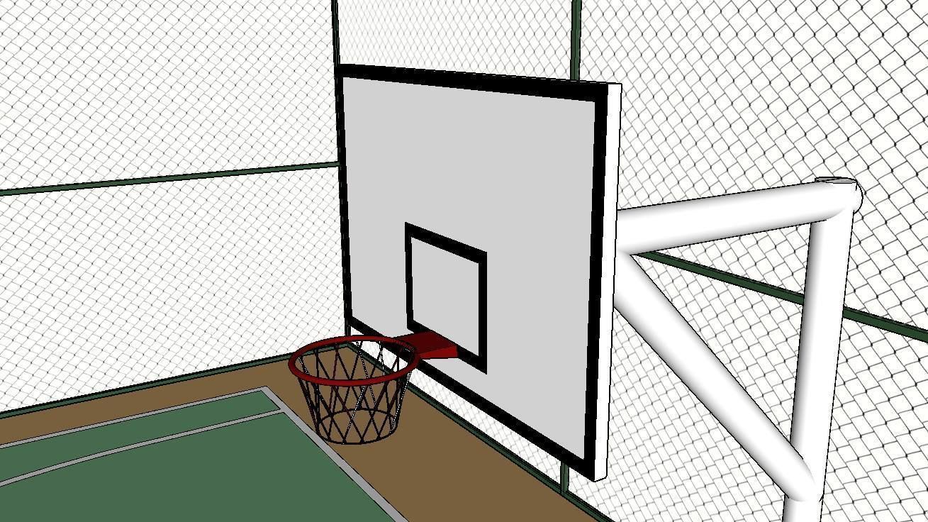 BASKETBALL COURT Low-poly 3D model_37