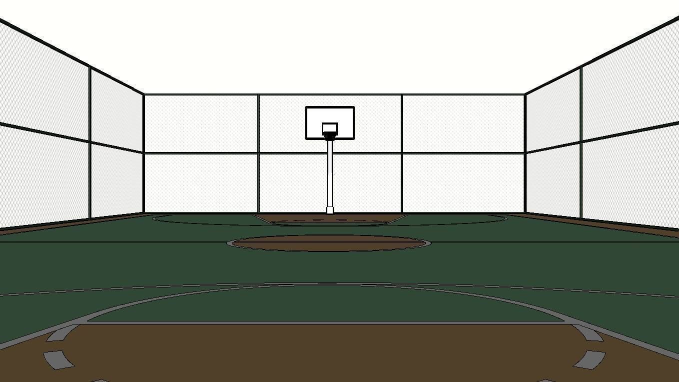 BASKETBALL COURT Low-poly 3D model_32