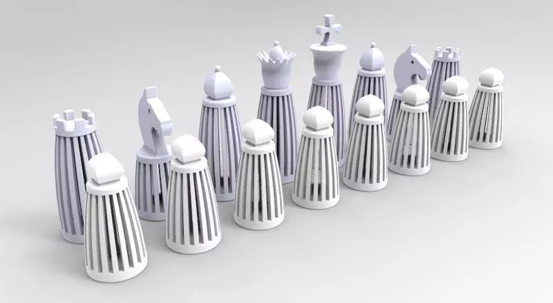Chess Set 3D Print Model 3D print model