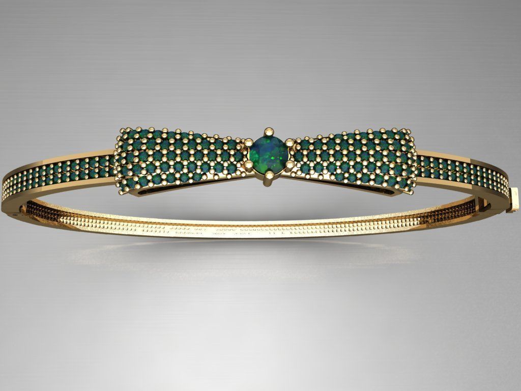 K22- Diamond BRACELET 3D print model_1