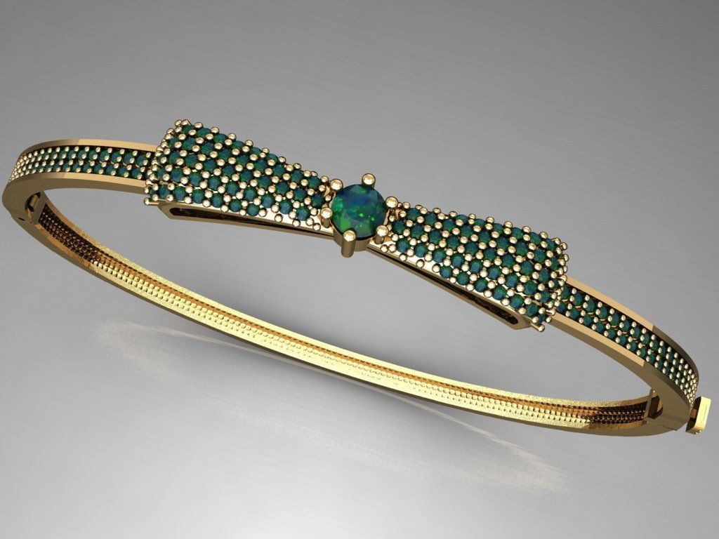 K22- Diamond BRACELET 3D print model_5