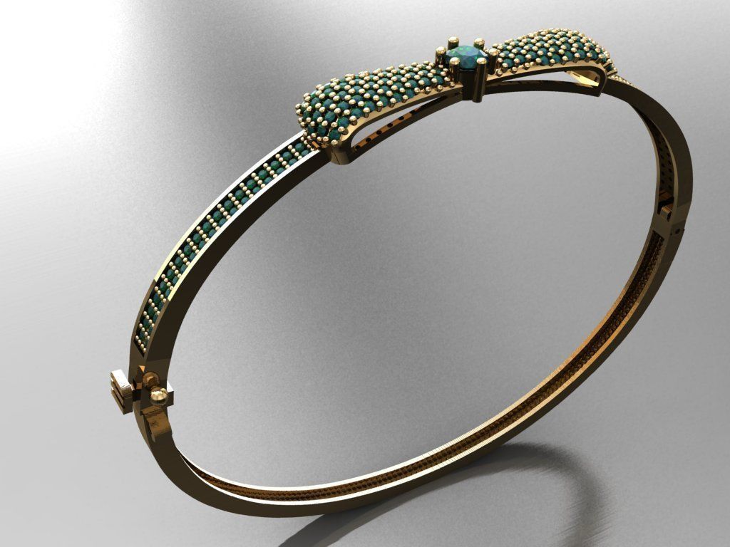 K22- Diamond BRACELET 3D print model_3