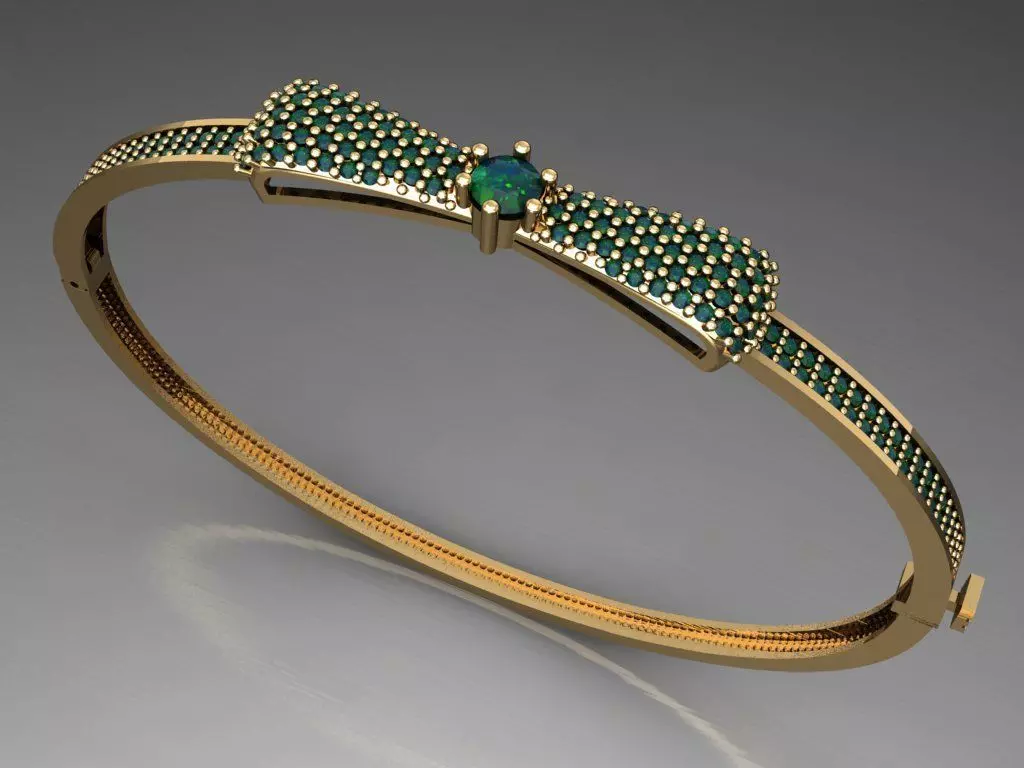 K22- Diamond BRACELET 3D print model_0