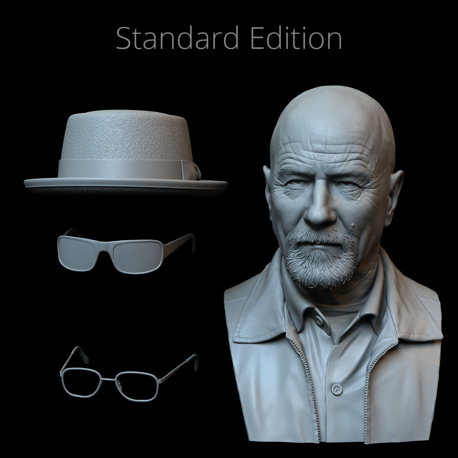 Walter White aka Heisenberg from Breaking Bad 3D print model_10