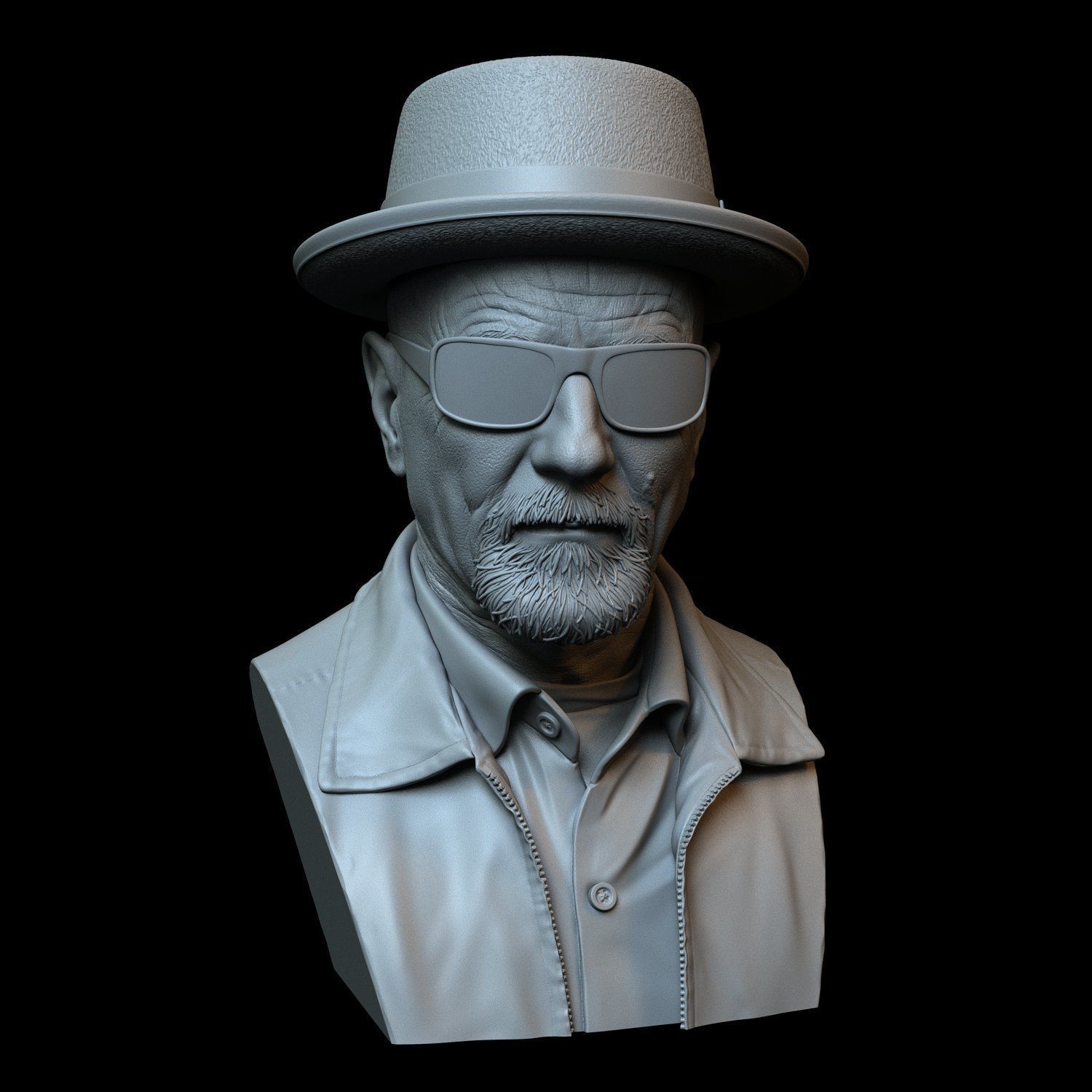 Walter White aka Heisenberg from Breaking Bad 3D print model_8