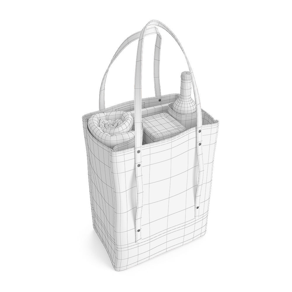 Picnic Bag 3D model_6