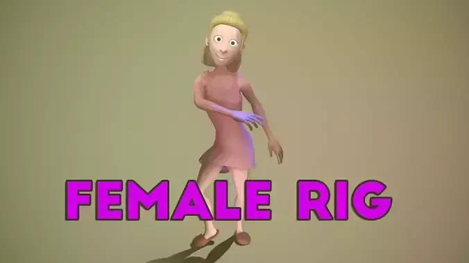 Rigged female character
