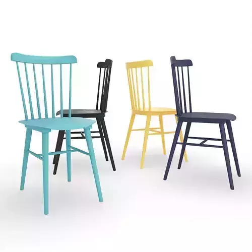 Tucker Dining Chair 3D model