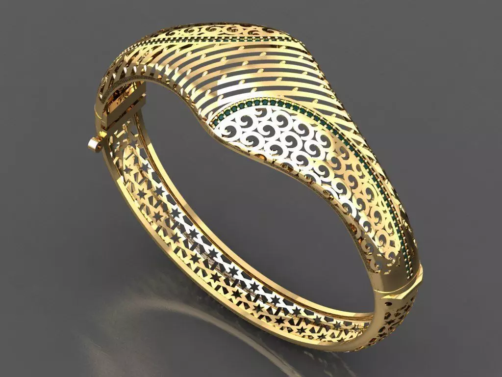 K33- Diamond  BRACELET 3D print model_0