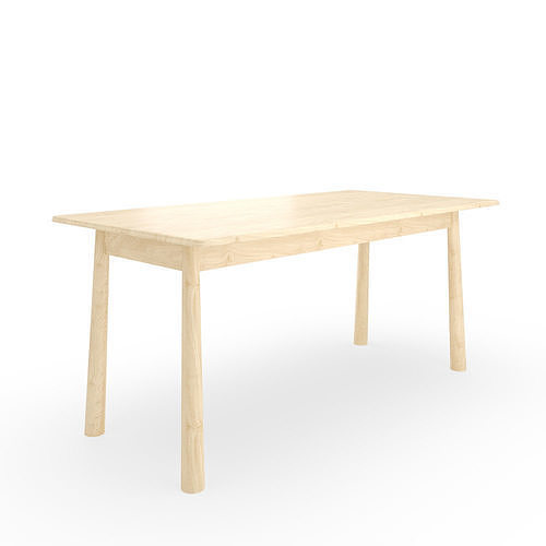 Bergen Oak Dining Table 3D model