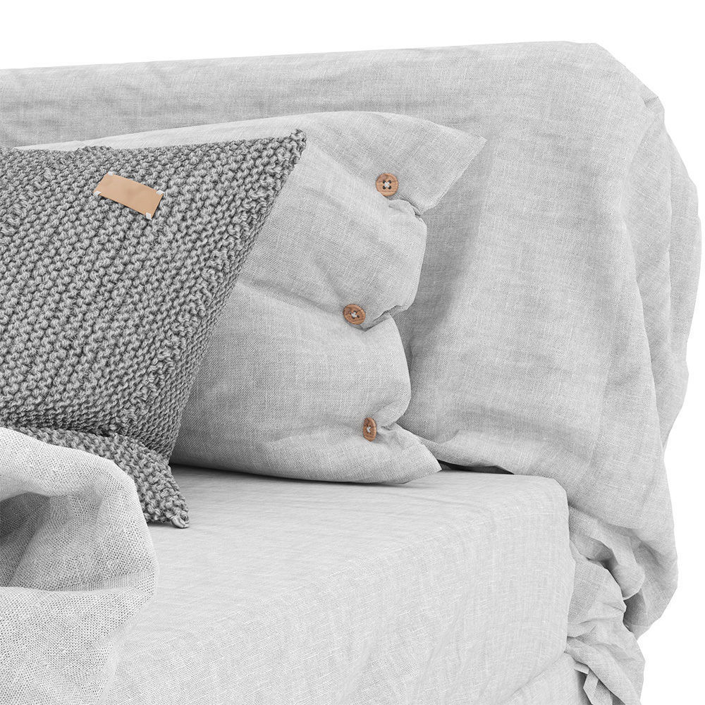Linen Bedding Set v1 3D model_3