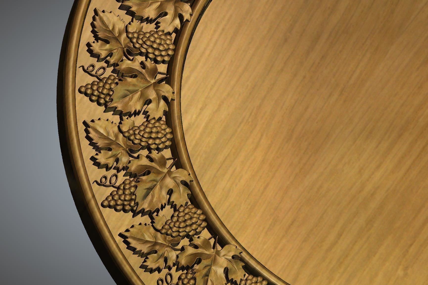 Round Frame 3D print model_2