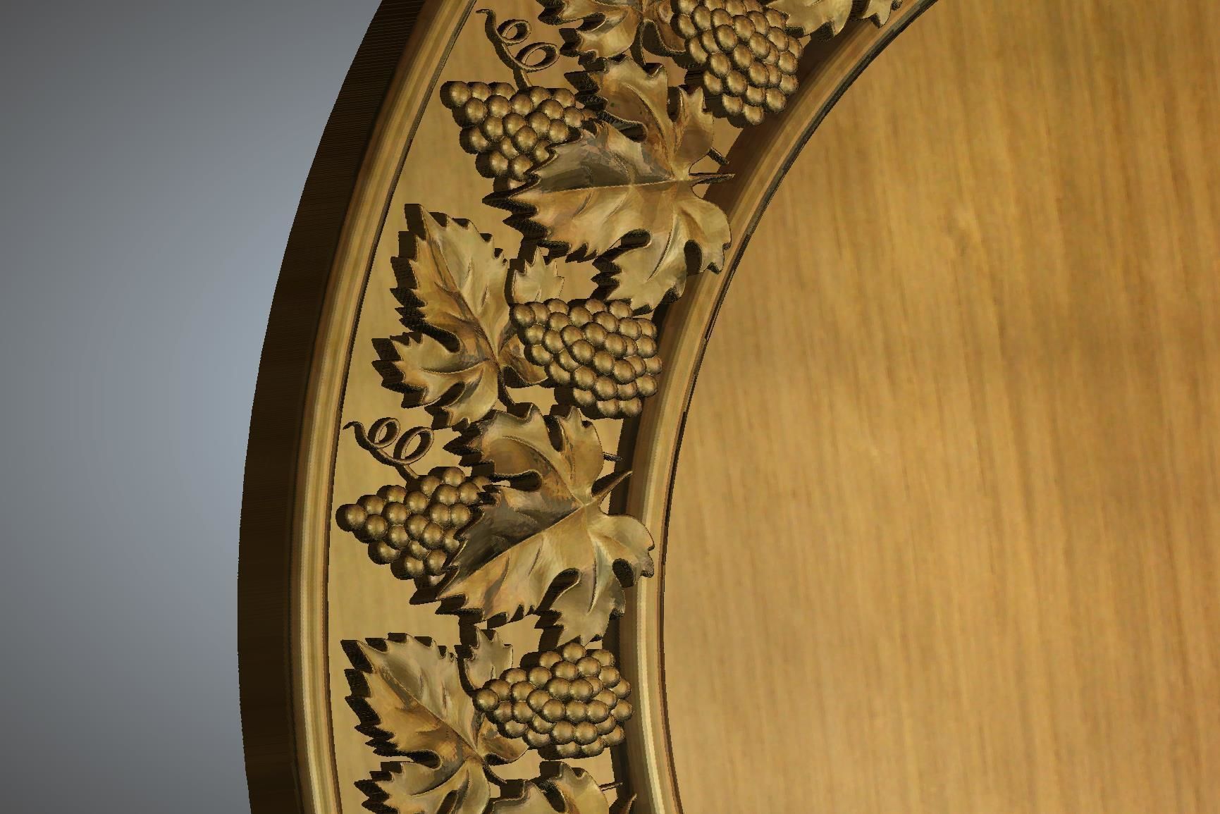 Round Frame 3D print model_4