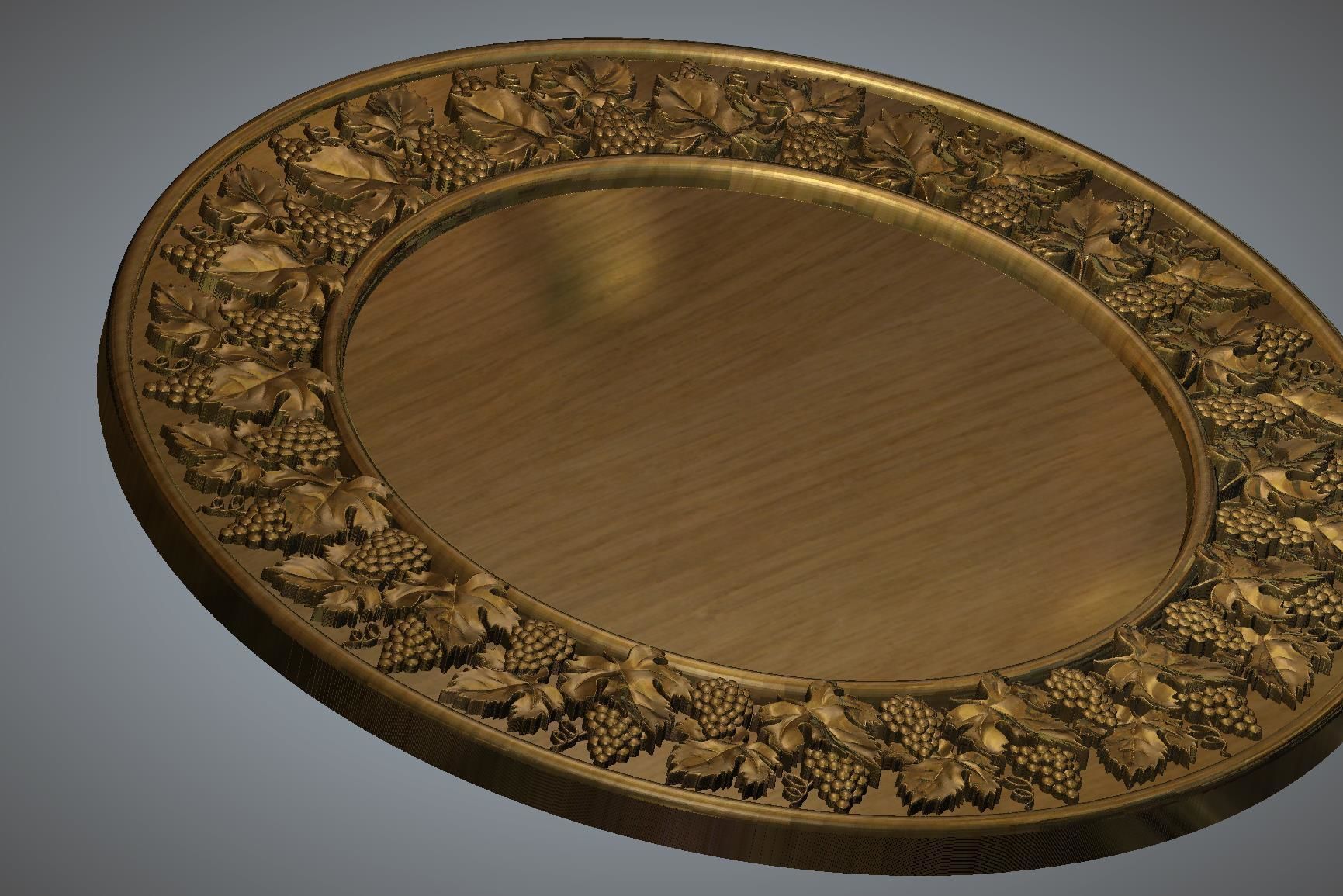 Round Frame 3D print model_3