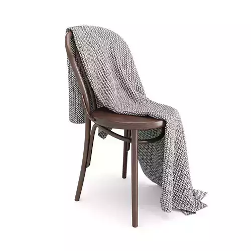 Thonet Chair and Moyha Blanket 