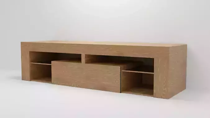 Modern TV Stand 001 - LOW POLY