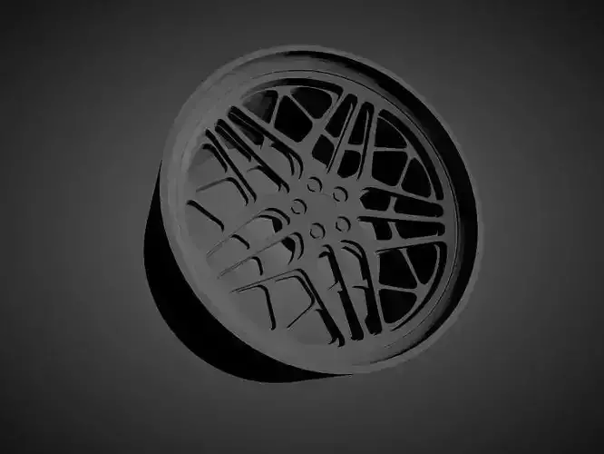 Vossen ML-R3 scalable and Printable rim  3D print model
