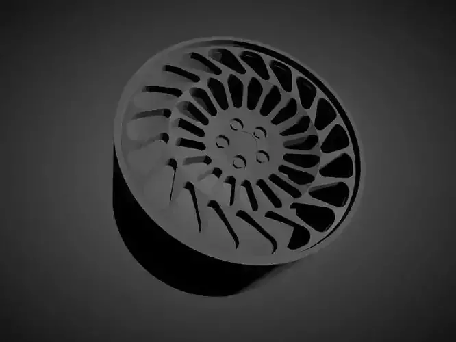 Vossen ML-R2 scalable and Printable rim  3D print model