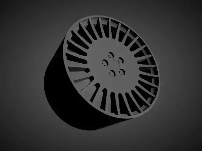 Vossen ML-R1 scalable and Printable rim  3D print model