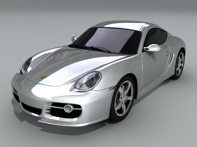 Porsche Cayman S 3D model_2