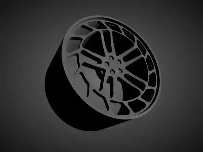 Vossen LC2-C1 scalable and Printable rim  3D print model