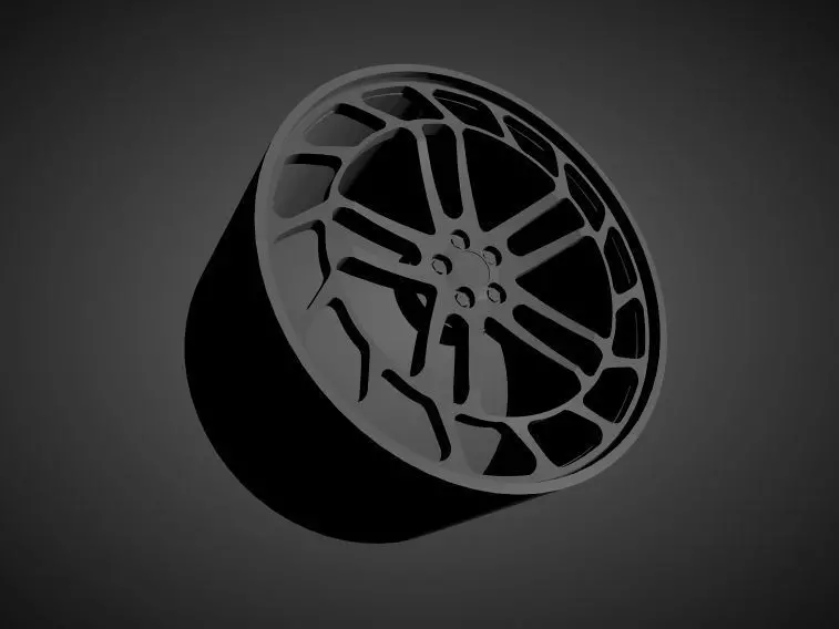 Vossen LC2-C1 scalable and Printable rim  3D print model_0